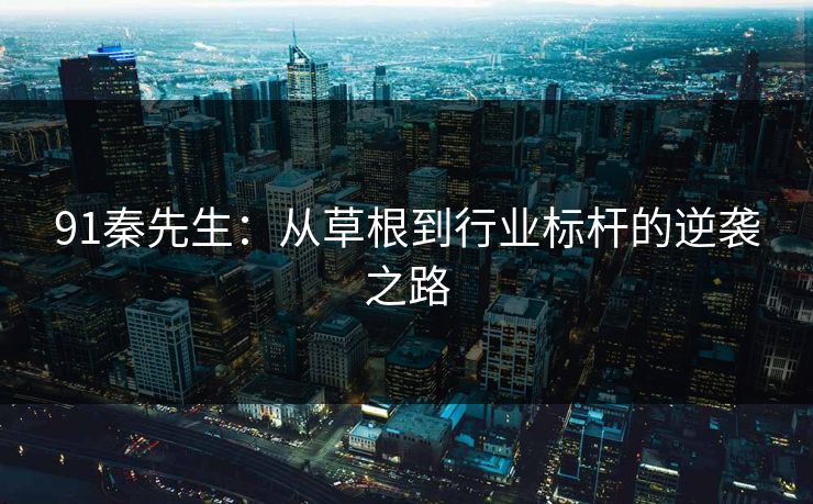 91秦先生：从草根到行业标杆的逆袭之路